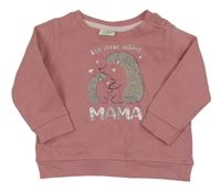 Ružová mikina s ježkami