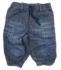 Tmavomodré ľahké rifle H&M