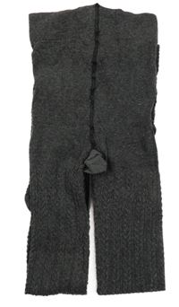 Nové - tmavošedé vzorované punčocháče 