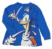 Modré pyžamové tričko so Sonicem Next