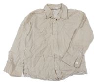 Béžovo-biela pruhovaná košeľa H&M
