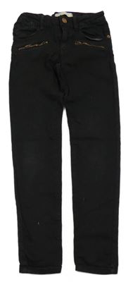 Černé skinny rifle se zipy Zara