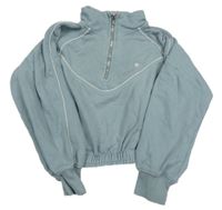 Svetlomodrá crop mikina Zara