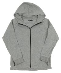 Šedá propínací mikina s kapucí Next