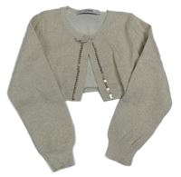 Zlaté trblietavé svetrové bolerko s flitrami George