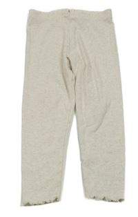 Béžové rebrované melírované legíny F&F