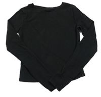 Čierne crop tričko