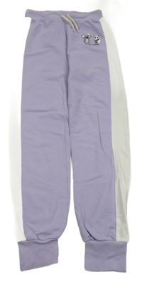 Lila-bílé tepláky s medvídky LC Waikiki