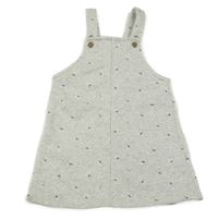 Svetlosivé teplákové na traké kvetované šaty F&F