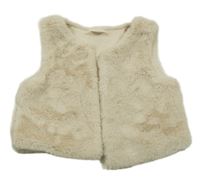 Béžová kožušinová podšitá vesta Next