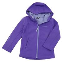 Fialová softshellová bunda s kapucí Mountain Warehouse