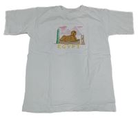 Biele tričko s výšivkou