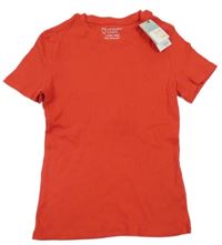Nové - Červené rebrované tričko Primark