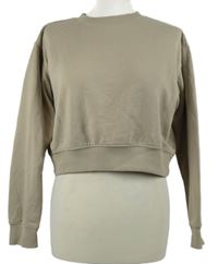 Dámska béžová crop mikina H&M