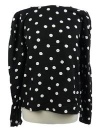 Dámská černo-bílá puntíkovaná halenka Primark 