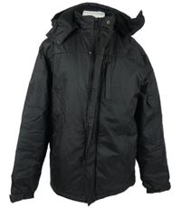 Pánská černá šusťáková zimní bunda s kapucí George 