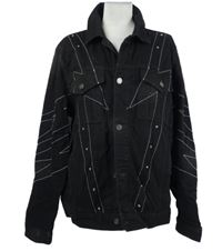 Pánská černá riflová bunda Boohoo 