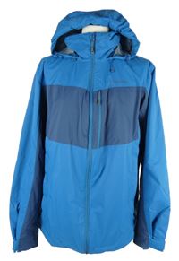 Pánská modrá šusťáková jarní funkční bunda s kapucí Schoffel 