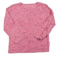 Ružové kvetinové tričko Mothercare