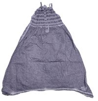 Šedo-fialové plátěné žabičkové šaty S. Oliver