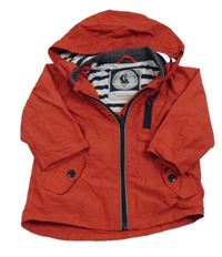 Červená šušťáková jarná bunda s kapucňou zn. Next