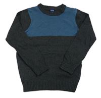 Modro-antracitový sveter Y.F.K.