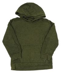 Khaki melírovaná mikina s kapucňou Matalan