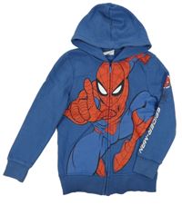 Modro-červená propínací mikina se Spidermanem 