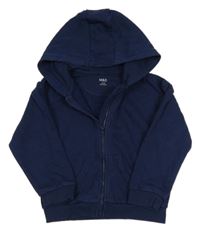 Tmavomodrá prepínaci mikina s kapucňou M&S