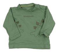 Zelená mikina s dinosaurami