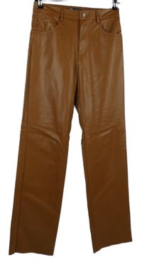 Dámské hnědé potažené kalhoty Zara 