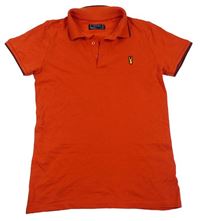 Červené polo tričko s nášivkou Next