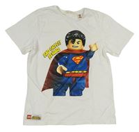 Biele tričko so Supermanem zn. H&M