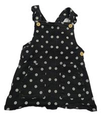 Čierne bodkovaná é rifľové na traké šaty F&F