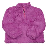 Fialová chlupatá mikina Nutmeg