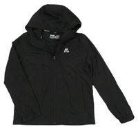 Černá šusťáková lehká bunda s kapucí Montirex