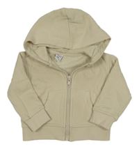 Béžová propínací mikina s kapucí Dopodopo