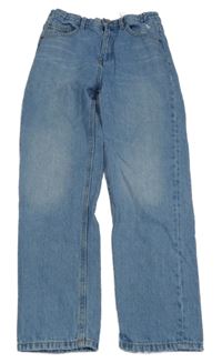 Modré mom fit rifle Zara