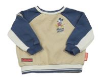 Modro-béžová mikina s Mickleym Disney