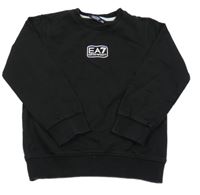 Čierna mikina s potiskem ARMANI