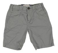 Šedé plátěné chino kraťasy H&M