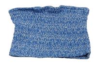 Modro-bílý vzorovaný žabičkový bandeau top z. New Look