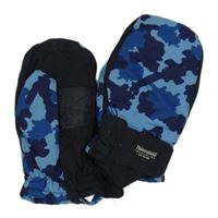 Modro-tmavomodré army šusťákové zimní palcové rukavice