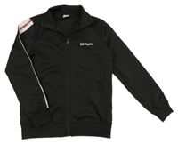 Čierna prepínaci športová mikina s nápisom Chapter young