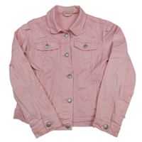 Svetloružová rifľová bunda Alive