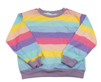 Farebná pruhovaná mikina