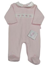 Nové - Světlerůžový overal se srdíčky a límečkem My Little Chick