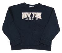 Tmavomodrá mikina s nápisom Name it