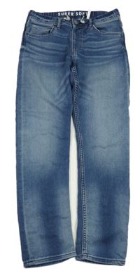 Modré teplákové jogger rilfe H&M