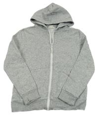 Sivá melírovaná prepínaci mikina s kapucňou H&M